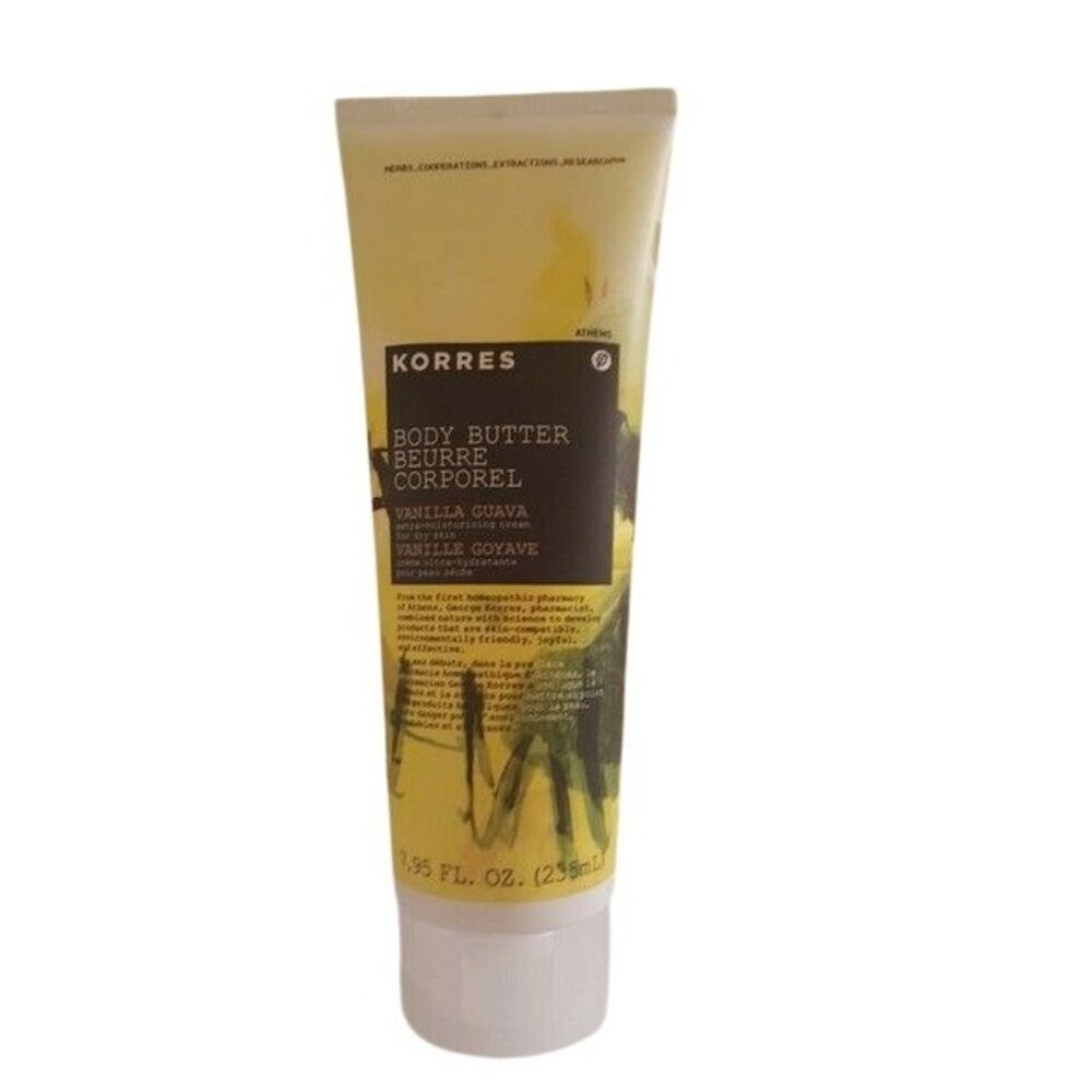 Korres Vanilla Guava Body Butter Ultra Hydrating  7.95 oz Large NEW!